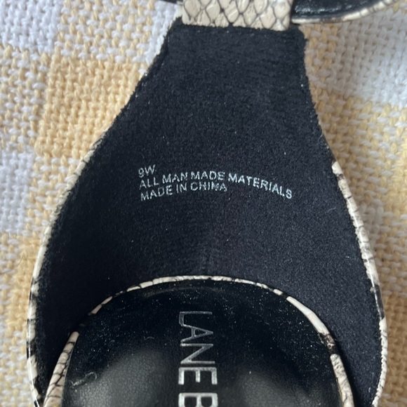 Lane Bryant Snakeskin Open Toe Heels - Picture 4 of 4